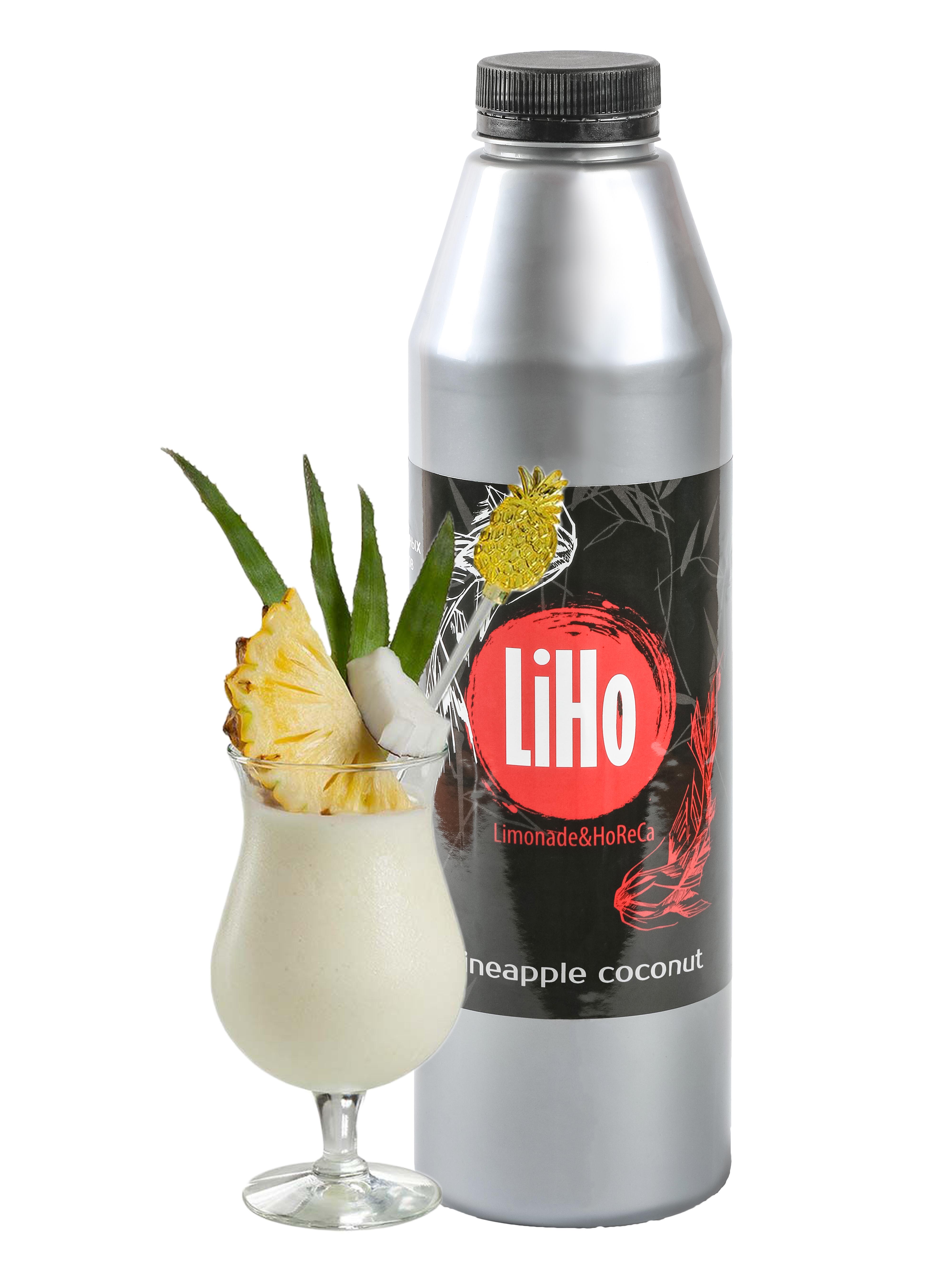 Лимонад Пина Колада LiHo с ананасом и кокосом
