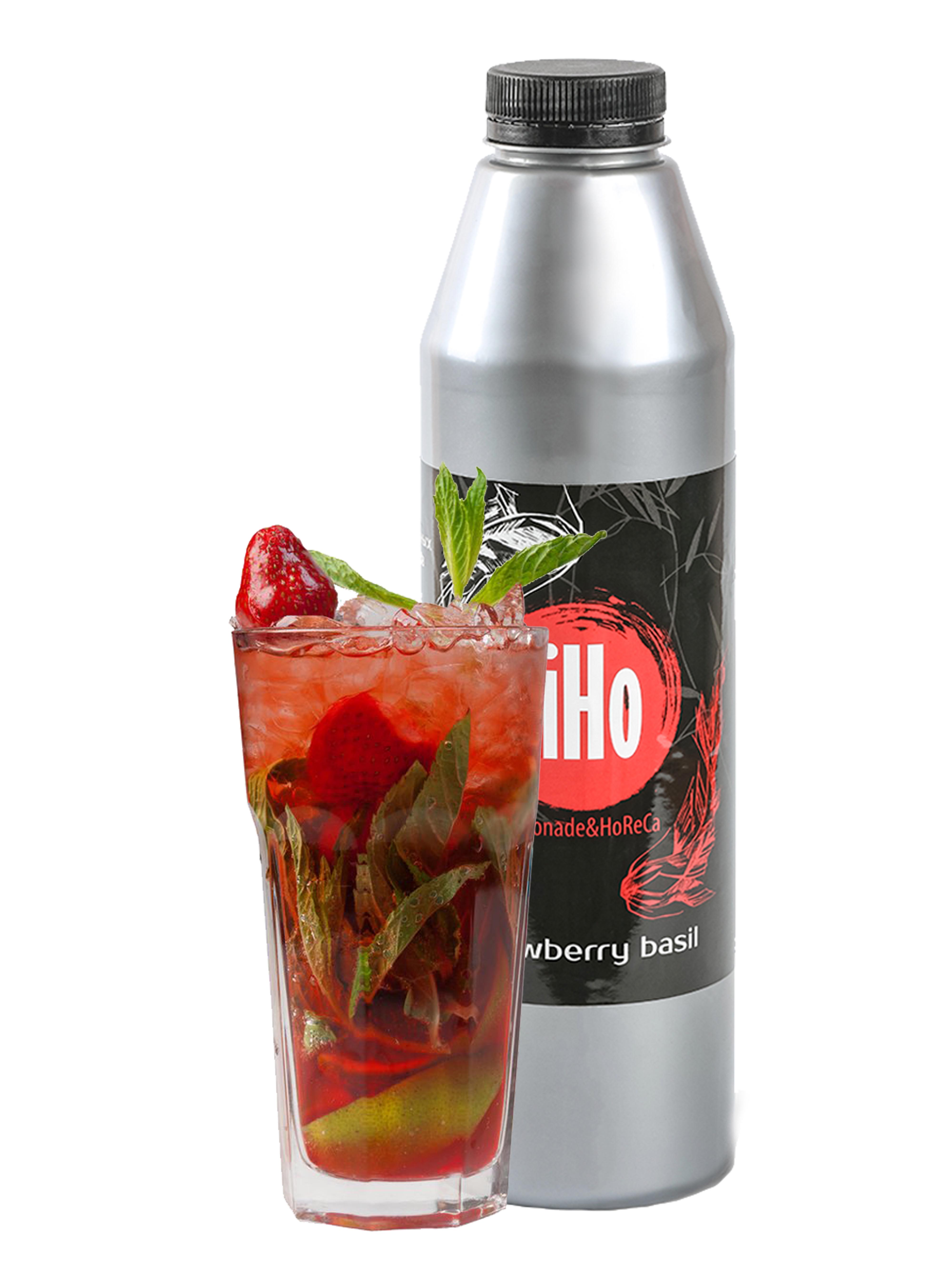 Клубничный лимонад LiHo с базиликом 